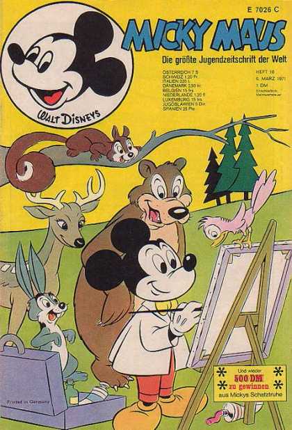 Micky Maus 794 - German - Disney - Bear - Rabbit - Deer