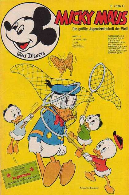 Micky Maus 799 - Donald Ducks - Butterfly - Nets - Donald Ducks Nephews - Germany