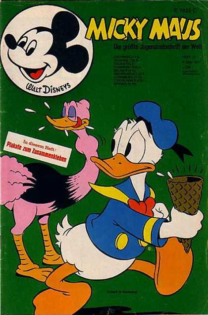 Micky Maus 803 - German - Disney - Ostrich - Donald Duck - Ice Cream