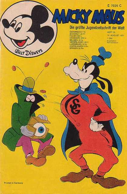 Micky Maus 817 - Walt Disney - Super Goofy - Eyeball - Cape - Hat