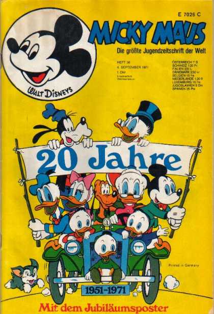 Micky Maus 820 - Goofy - Donald Duck - Pluto - Scrooge Mcduck - Disney
