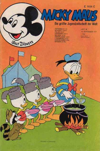 Micky Maus 822 - Tents - Ducks - Raccoon - Cauldron