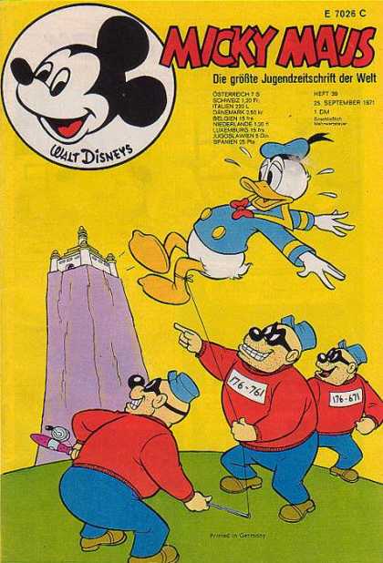 Micky Maus 823 - Donald Duck - Jail - Fishing Rod - String - Escaped Criminals