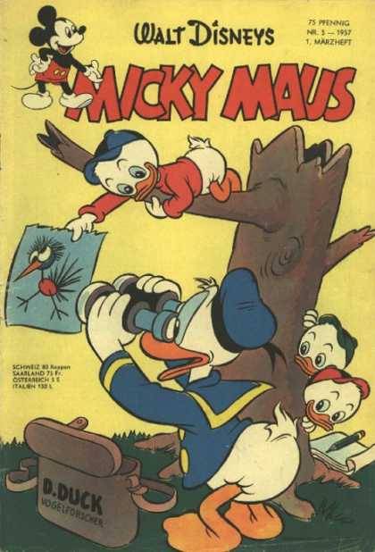 Micky Maus 83 - Walt Disneys - Tree - Picture - Donald Duck - Pencil