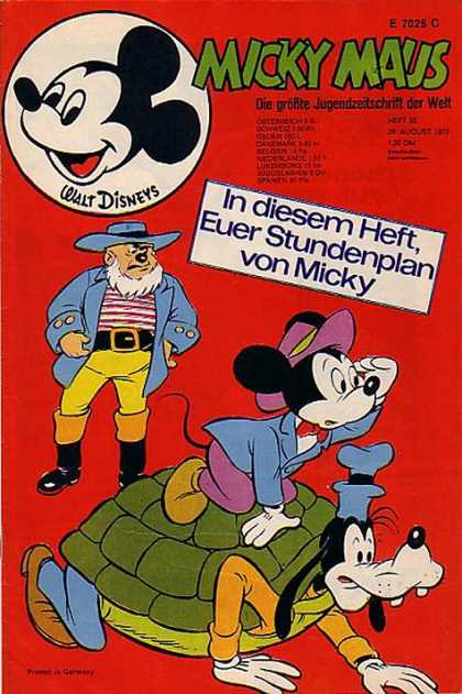 Micky Maus 871 - Walt Disney - Goofy - Turtle Shell - Blue Hat - Purple Hat