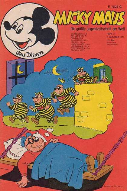 Micky Maus 877 - Jail Break - German Mickey Mouse - Sweet Dreams - Hopping The Wall - Locked Up