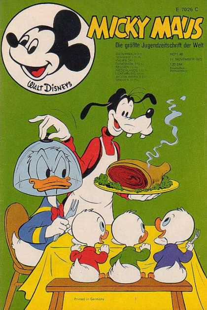 Micky Maus 882 - Walt Disney - Goofy - Ham - Donald Duck With Lid On Head - Nephews