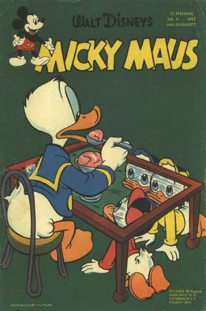 Micky Maus 89 - Walt Disney - Donald Duck - Huey - Duey - Luey
