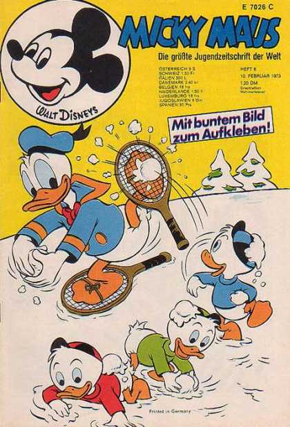 Micky Maus 895 - Walt Disney - Winter - Snow - Duck - Trees