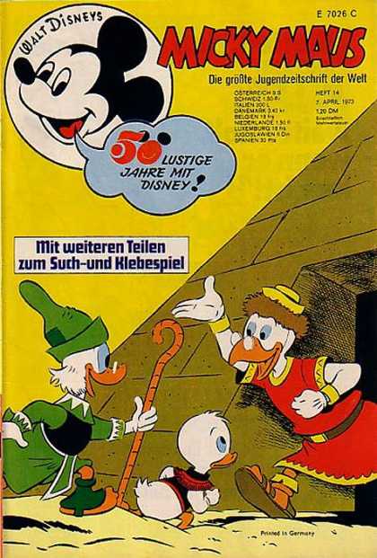 Micky Maus 903 - Mit Weiternen Teilen Zum Such-und Klebespiel - Walt Disney - Red Tunic - Green Hat - Pyramid Doorway