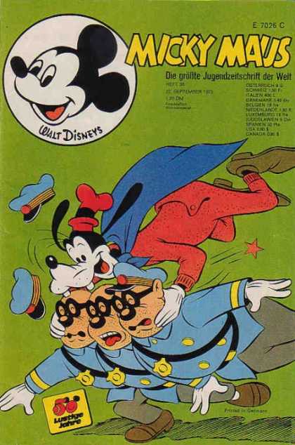 Micky Maus 927 - Walt Disney - Goofy - Blue Cape - Police - Red Hat
