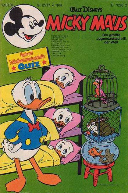 Micky Maus 958 - E 7026 C - Walt Disney - Donald Duck - Huey Dewey Luie - Quiz