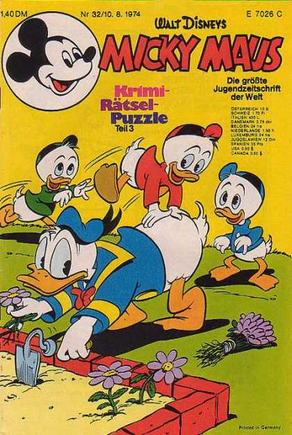Micky Maus 973 - Mickey Mouse - Donald Duck - Huey - Duey - Louie