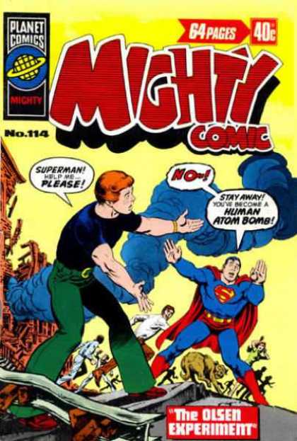 Mighty Comic 114 - Superman - The Olsen Experiment - Jimmy - Human Atom Bomb - Smoke