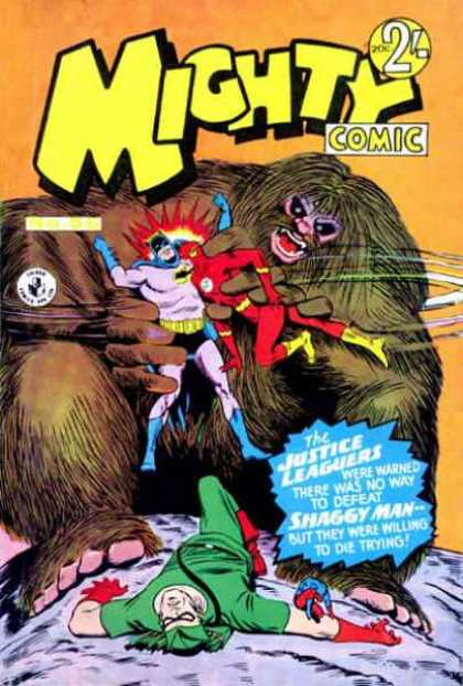 Mighty Comic 56 - Batman - Bigfoot - Fight - Shaggy Man - Justice Leaguers