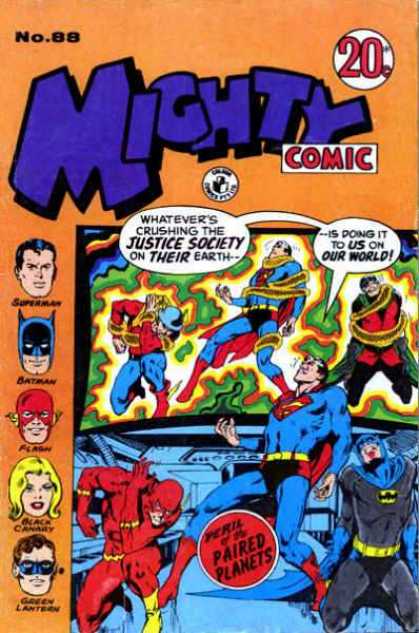 Mighty Comic 88 - Superman - Batman - Flash - Green Lantern - Paired Planets