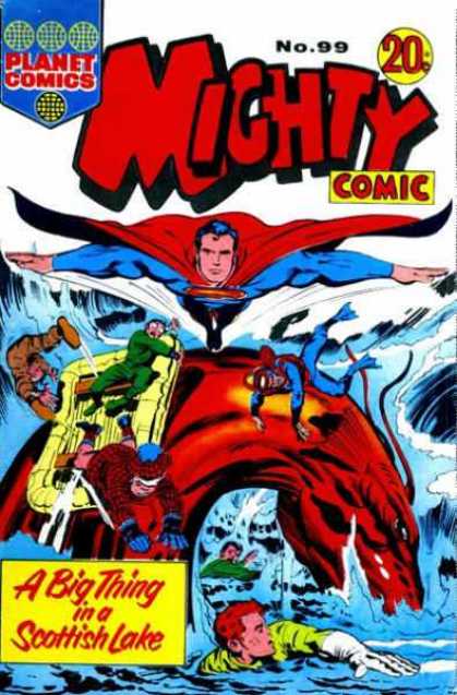 Mighty Comic 99 - Planet Comics - Comic - Superman - Boat - Monster