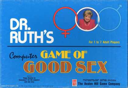Misc. Games - Dr. Ruth's: Computer Game of Good Sex