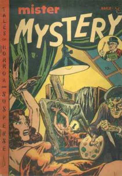 Mister Mystery 4 - Mystery - Silver Age - Horror - Bondage - Painting
