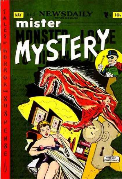 Mister Mystery 5 - Tophat - Sheets - Bed - Monster - Hand