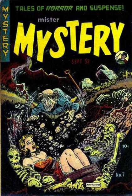 Mister Mystery 7 - Graveyard - Tombstone - Buried Alive - Skeleton - Shovel
