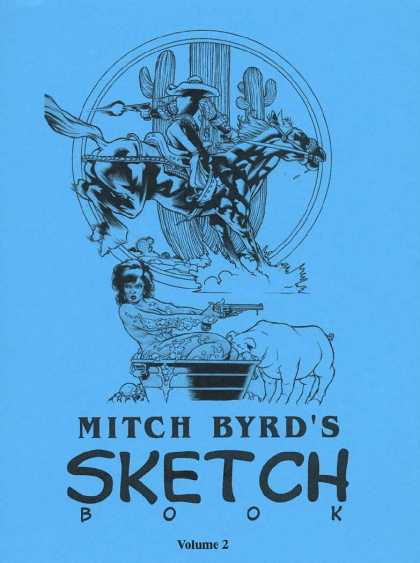 Mitch Byrd's Sketchbook 2 - Volume 2 - Blue Background - Artwork - Bath - Pig