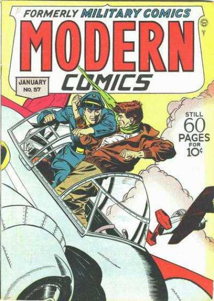 Modern Comics 57 - Good Guy - Bad Guy - Plane Crash - Dog Fight - Mid-air Fight