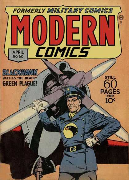 Modern Comics 60 - Pilot - Plane - Propeller - Cap - Belt