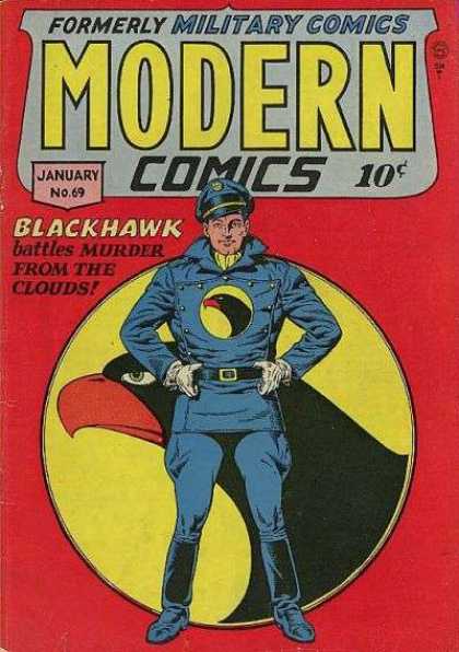 Modern Comics 69 - Blackhawk - Military - Murder From The Clouds - January - 10 Cents