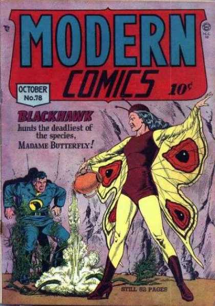Modern Comics 78 - Blackhawk - Madame Butterfly - Silver Age - Female Villians - Charlton Comics