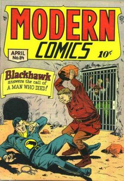 Modern Comics 84 - Blackhawk - Boulder - Hoist - Jail - Prisoners