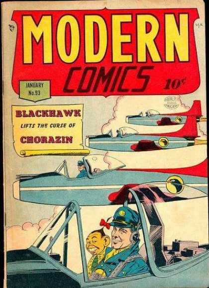 Modern Comics 93 - Smoke - Jets - Red Bow - Cloud - Dime