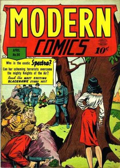 Modern Comics 96 - April - Tree - Spectra - Blackhawk - No96