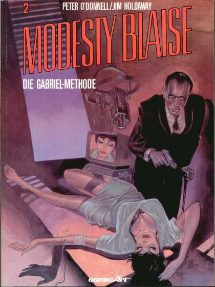 Modesty Blaise 2 - Die Gabriel Methode - Peter Odonnell - Jim Holdaway - Gun - Sexy Girl