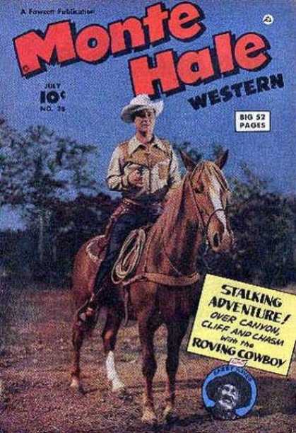 Monte Hale Western 38 - 52 Pages - Man - Horse - Western - July