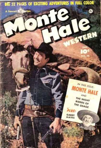 Monte Hale Western 56 - Horse - Cowboy - Gabby Hayes - Night Riders - Osage