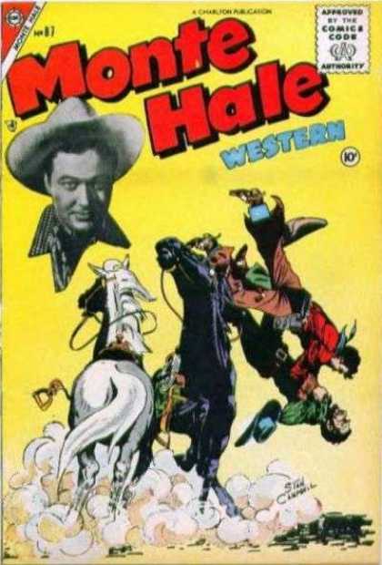Monte Hale Western 87 - Approved By The Comics Code - Cowboy - Horse - Dust - Hat