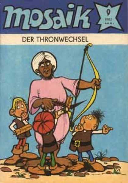 Mosaik 294 - Der Thronwechsel - Kids - Bow And Arrow - Desert - Red Hat