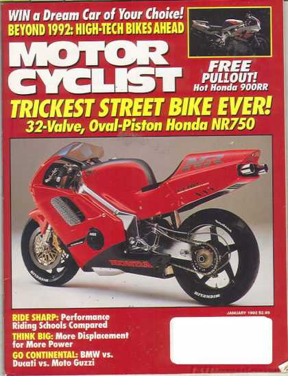Motor Cyclist - January 1992