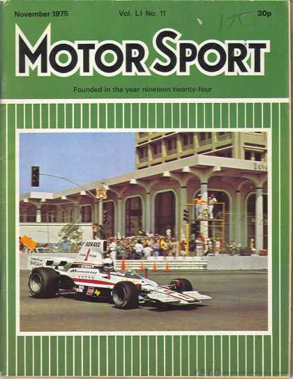 Motor Sport - November 1975