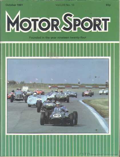 Motor Sport - October 1981
