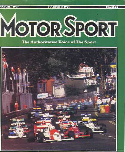 Motor Sport - October 1987