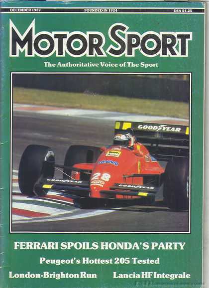 Motor Sport - December 1987