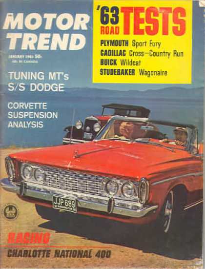 Motor Trend - January 1963