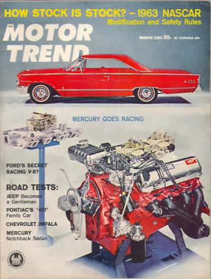 Motor Trend - March 1963