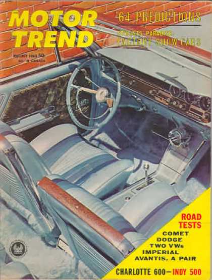 Motor Trend - August 1963