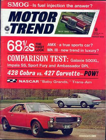Motor Trend - March 1968
