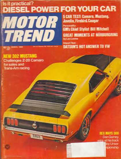 Motor Trend - March 1969
