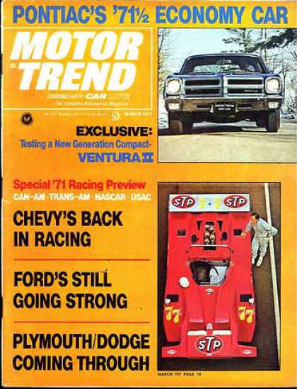 Motor Trend - March 1971