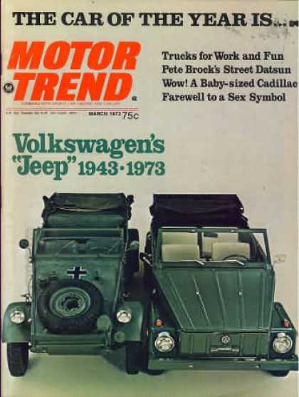 Motor Trend - March 1973